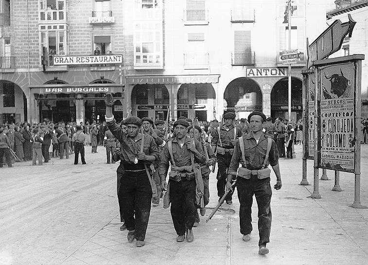 1936 год. Начало гражданской войны в Испании