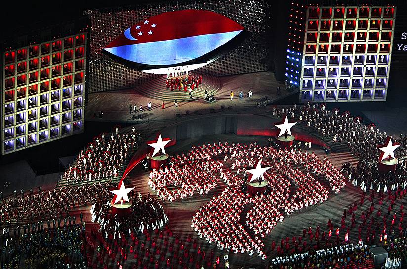 1965 год. Сингапур провозгласил независимость от Малайзии&lt;br>На фото: праздование Дня независимости Сингапура