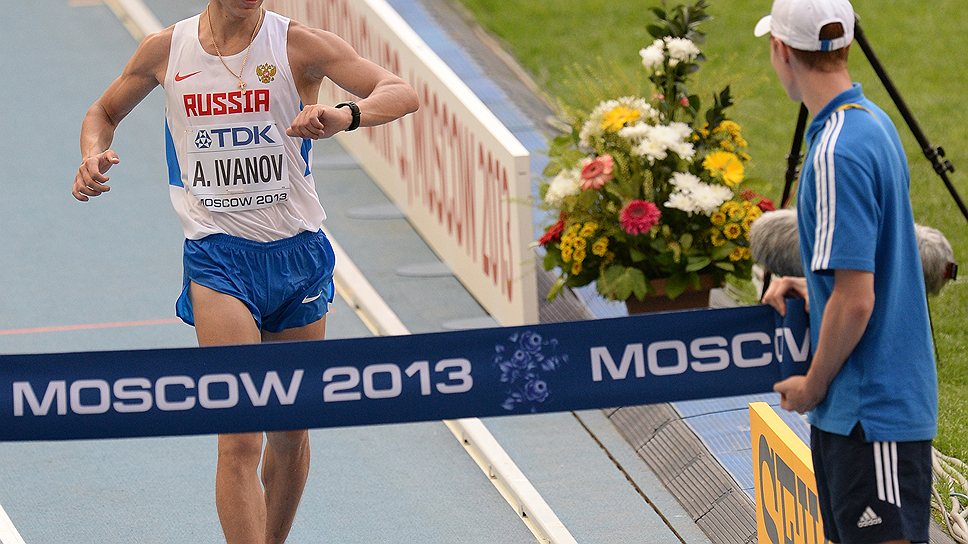 11 августа, во второй день ЧМ, победителем в ходьбе на 20 км стал Александр Иванов
