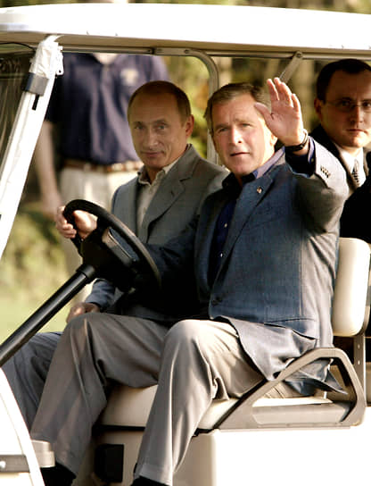 2003 год. С официальным визитом в США прибыл президент Владимир Путин