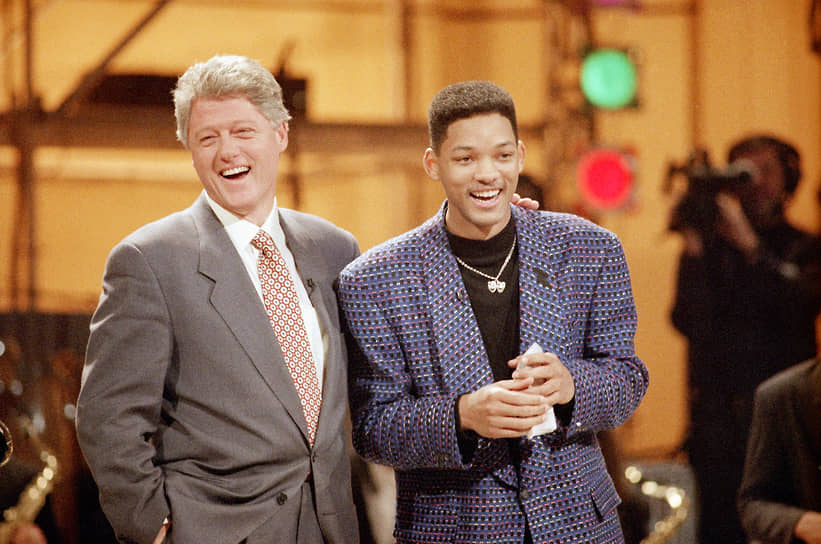 «Разум ведет человека до определенного предела, а дальше следует довериться своему сердцу»
&lt;br>В 1993 году Уилл Смит активно поддерживал Билла Клинтона (на фото слева) на выборах президента США, что только поспособствовало популярности актера и музыканта

