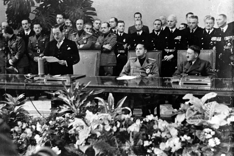 1940 год. Германия, Италия и Япония подписали в Берлине Тройственный пакт