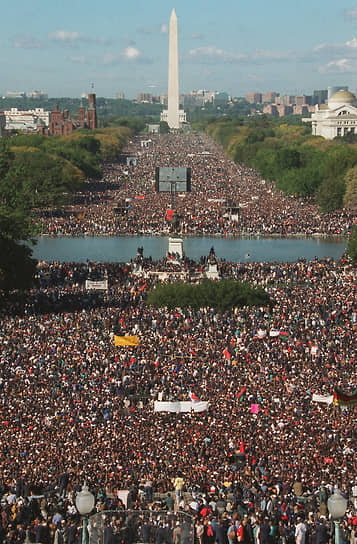 1995 год. В Вашингтоне состоялся «Марш миллиона мужчин», собравший, по разным оценкам, от 400 тыс. до 1 млн чернокожих