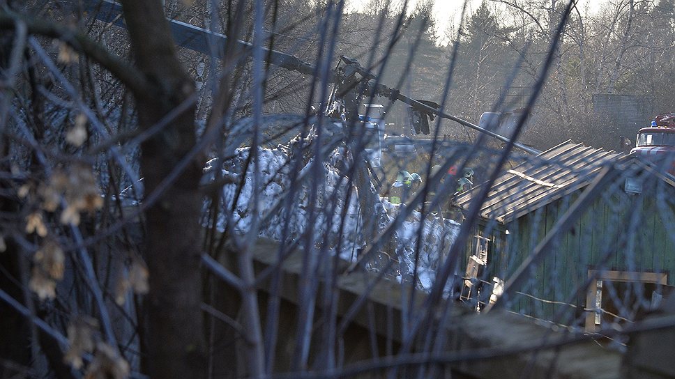 В московском районе Жулебино обнаружен упавший экспериментальный вертолет Ка-52 «Аллигатор»