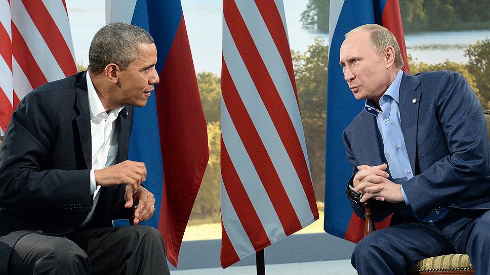 Барак Обама (слева) и Владимир Путин