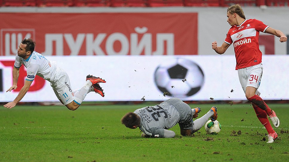 На 84-й минуте последний гол в ворота гостей забил Денис Глушаков