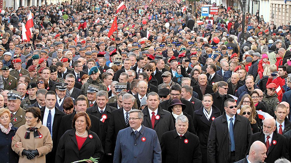Торжественная часть празднования Дня независимости Польши, в которой приняли участие официальные лица, прошла без эксцессов