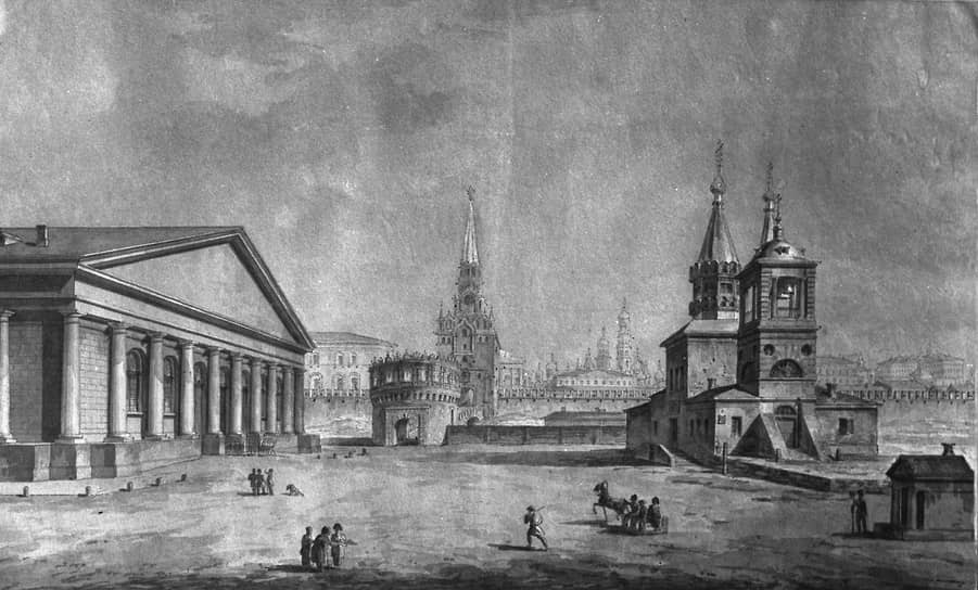 1817 год. В Москве открылся Экзерцир-гауз (ныне Манеж)