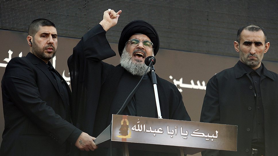 В честь дня Ашура лидер Хезболлы Хассан Насралла (на фото) традиционно обращается к своим сторонникам в ходе религиозной процессии в Бейруте