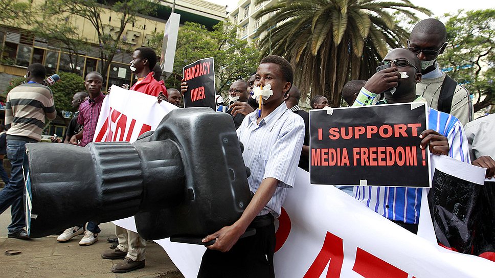 В столице Кении прошли крупные протесты журналистов