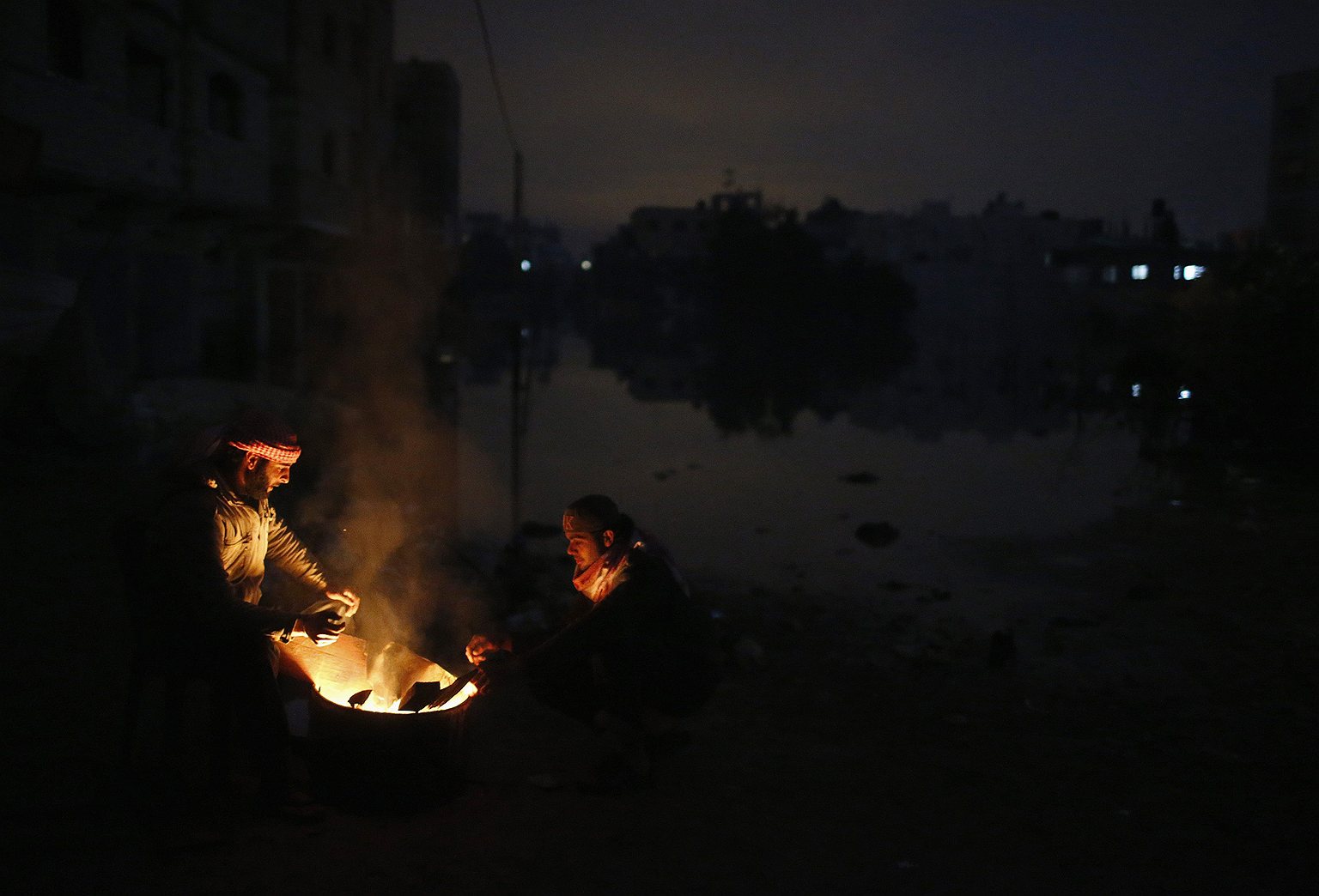 Дожди обрушились на территорию сектора Газа на фоне необычно холодной зимы в странах Ближнего Востока 