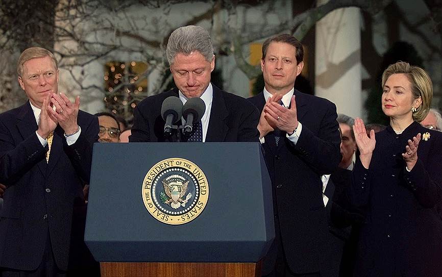 1998 год. Попытка импичмента президента США Билла Клинтона