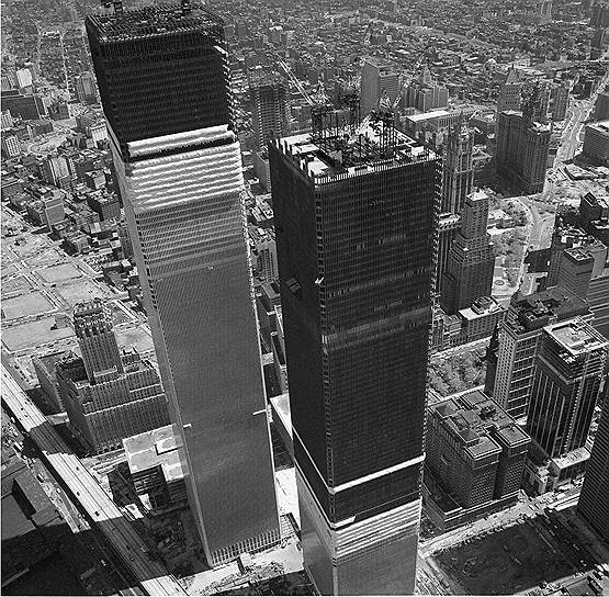 1970 год. Северная башня Всемирного Торгового Центра в Нью-Йорке (США) высотой 417 м была признана самым высоким зданием в мире на тот момент