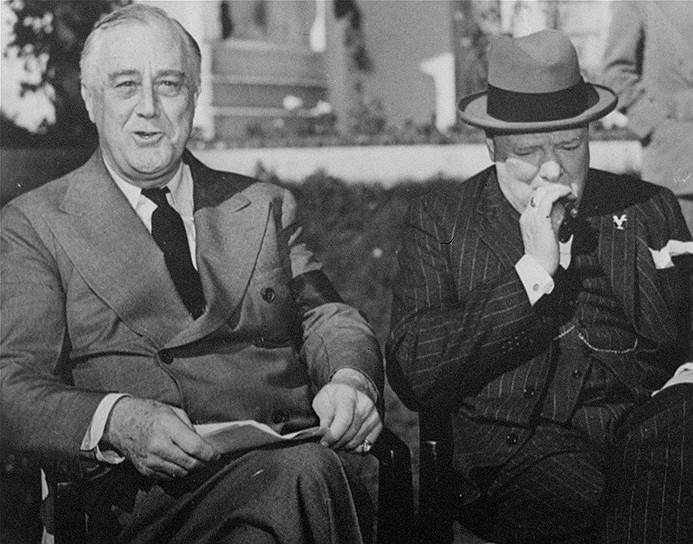 1943 год. Начало Касабланкской конференции — секретных переговоров между президентом США Франклином Рузвельтом и премьер-министром Великобритании Уинстоном Черчиллем во время Второй мировой войны