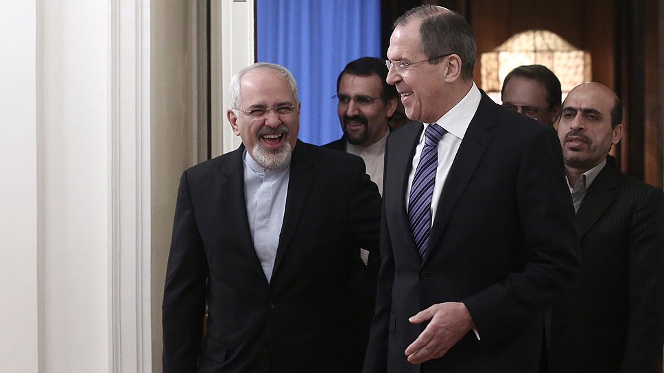 Глава МИД Ирана Джавад Зариф (слева) и его российский коллега Сергей Лавров