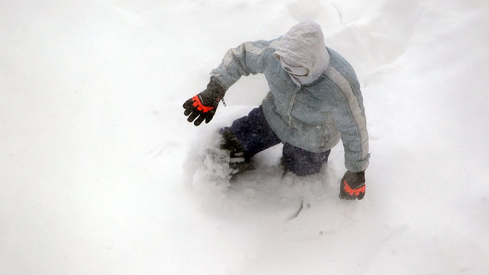 Последствия сильного снегопада в Ростове-на-Дону