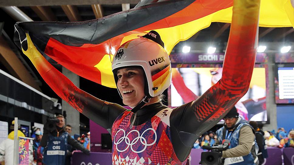 Немецкая саночница Натали Гайзенбергер, бронзовый призер Олимпиады в Ванкувере и трехкратная чемпионка мира, выиграла золотую медаль Игр в Сочи в турнире одиночниц