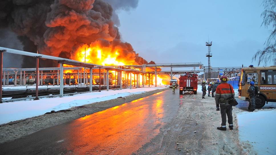 Как произошел пожар на Рязанском НПЗ