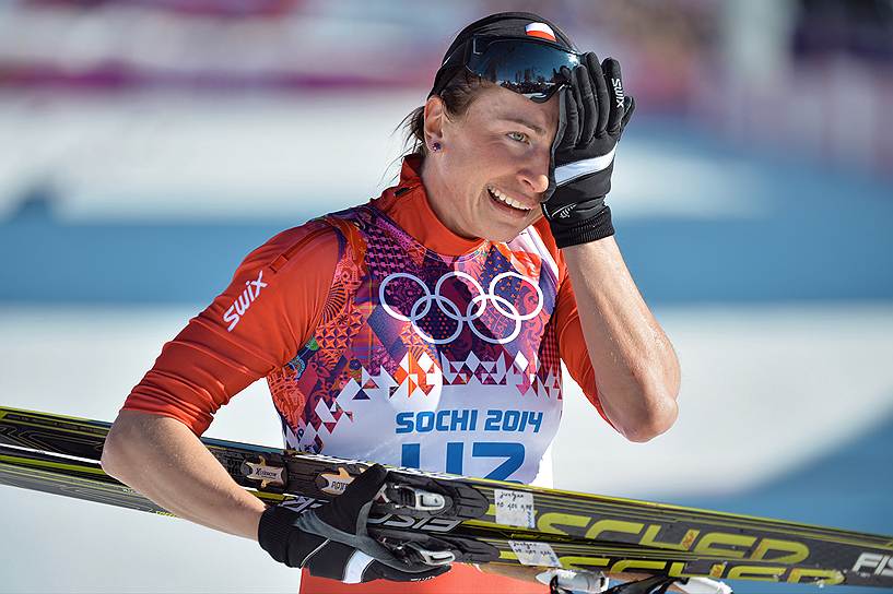 Побегу в гонке одержала польская лыжница Юстина Ковальчик