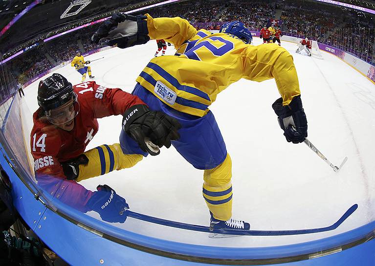Сборная Швеции одолела сборную Швейцарии по хоккею — 1:0