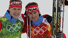 Российские лыжники завоевали серебряную медаль в командном спринте классическим стилем