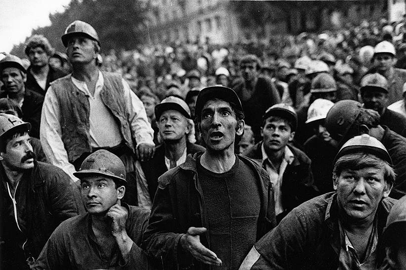 1991 год. Шахтеры Донбасса начали забастовку, впервые выдвинув политические требования (отставка Михаила Горбачева)