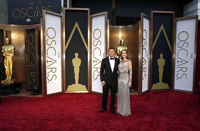 Актеры Бред Питт и Анджелина Джоли оба получили по статуэтке: Джоли — за гуманитарную деятельность, Питт как продюсер фильма «12 лет рабства», признанного лучшим 