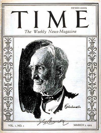 1923 год. Вышел первый в мире новостной еженедельник Time