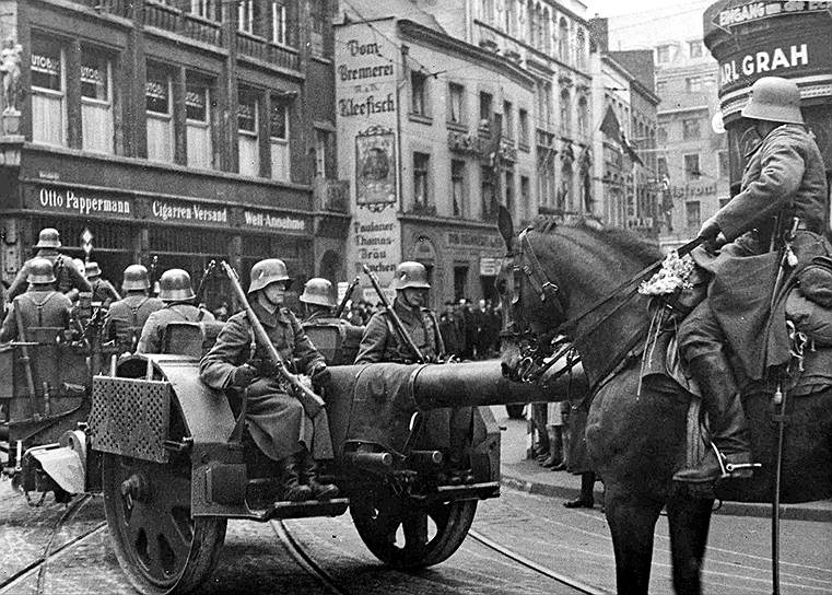 1936 год. Оккупация фашистской Германией Рейнской области