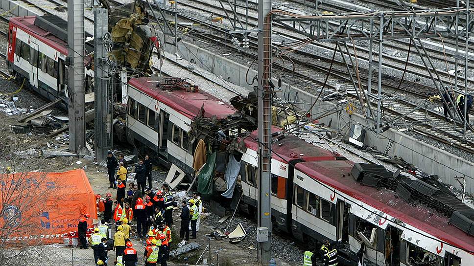 2004 год. В результате терактов в мадридских пригородных поездах погиб 191 человек