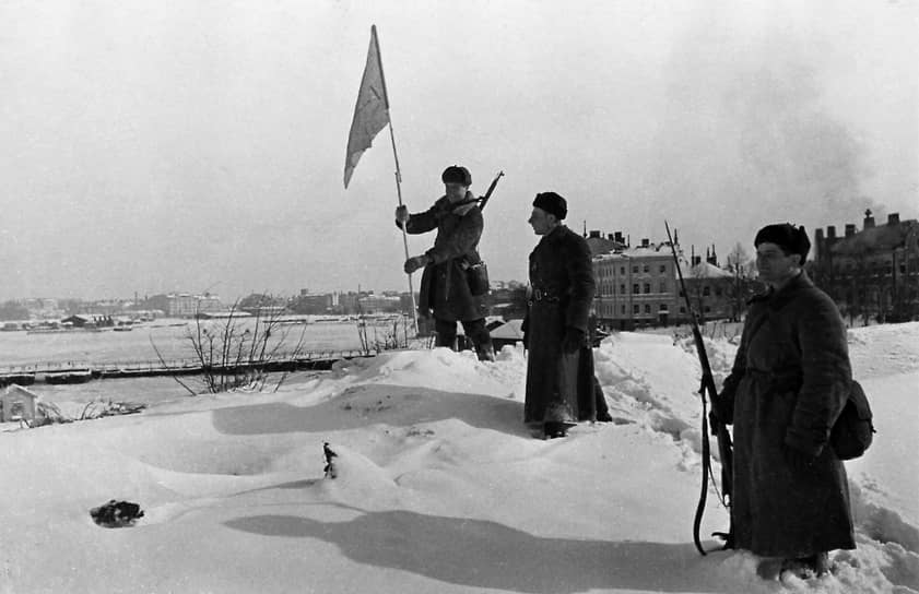 1940 год. Советские войска заняли Выборг во время войны с Финляндией