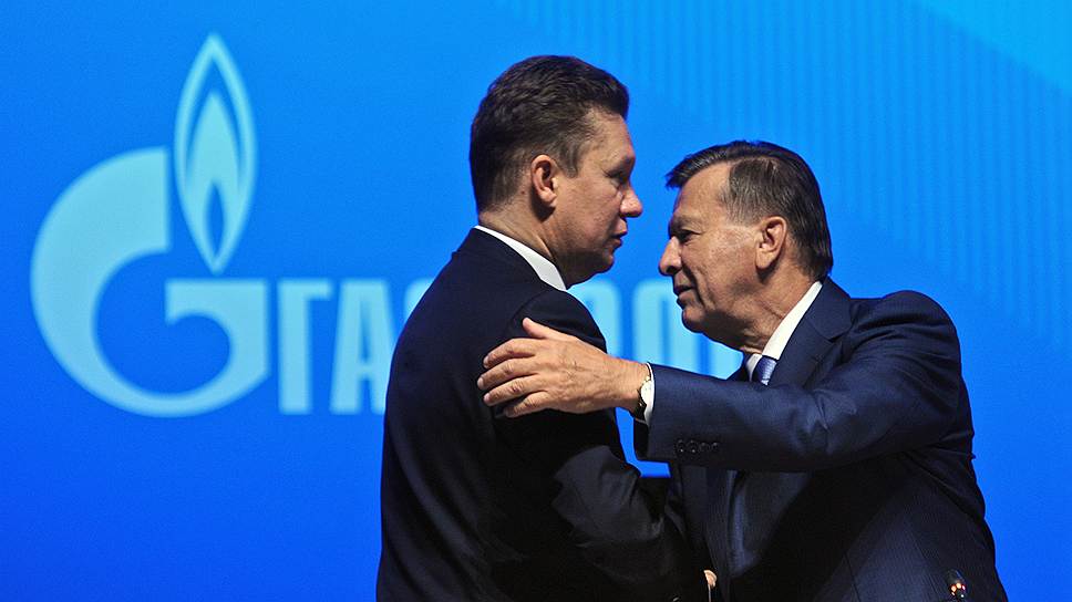 Председатель правления ОАО «Газпром» Алексей Миллер (слева) и председатель совета директоров ОАО «Газпром» Виктор Зубков 