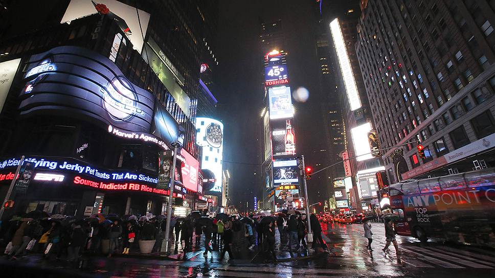 «Час земли» можно назвать самой масштабной акцией в мире&lt;br>На фото: Таймс-сквер в Нью-Йорке