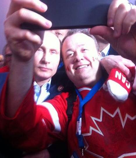 Президент России Владимир Путин на Олимпийских играх в Сочи