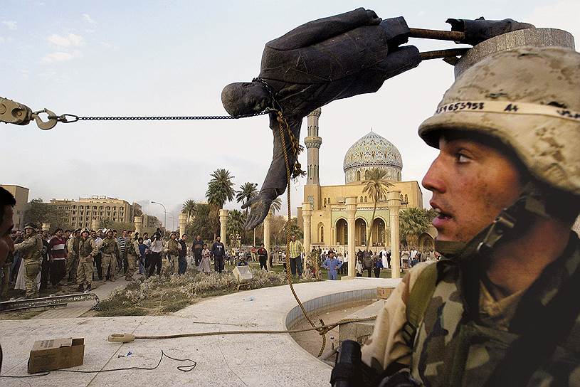 2003 год. Падение Багдада в ходе вторжения коалиционных сил в Ирак