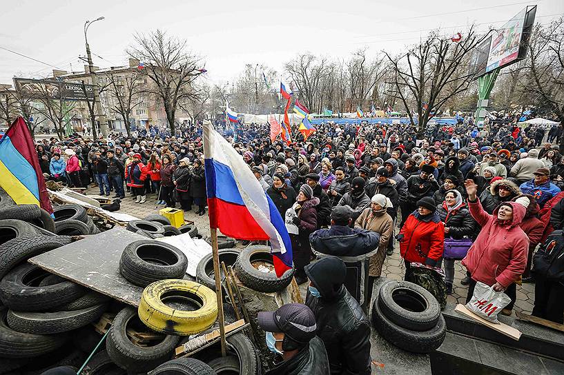 12 апреля. Выступления сторонников федерализации на юго-востоке Украины