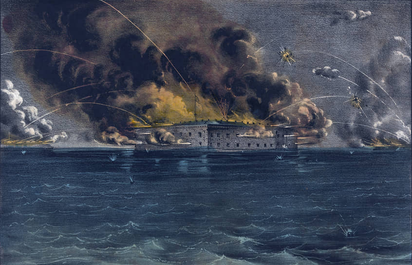 1861 год. Сторонники Конфедерации начали бомбардировку форта Самтер. Это событие стало началом Гражданской войны в США