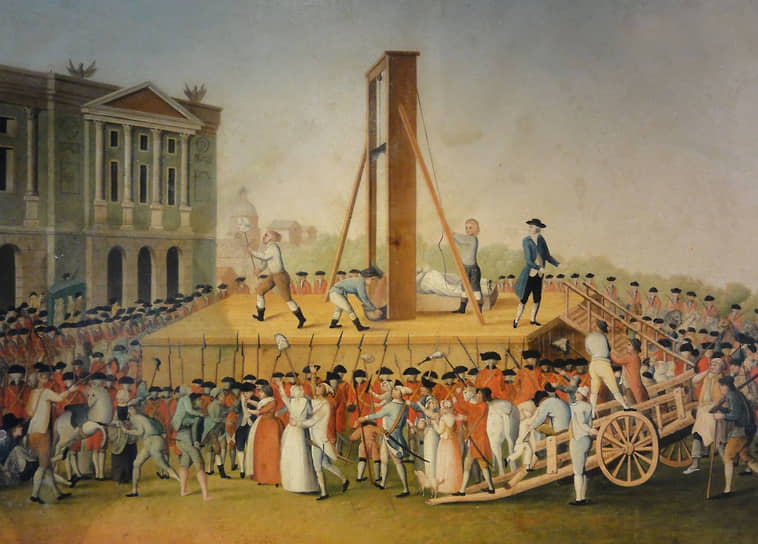 1792 год. Во Франции впервые использована гильотина как орудие казни