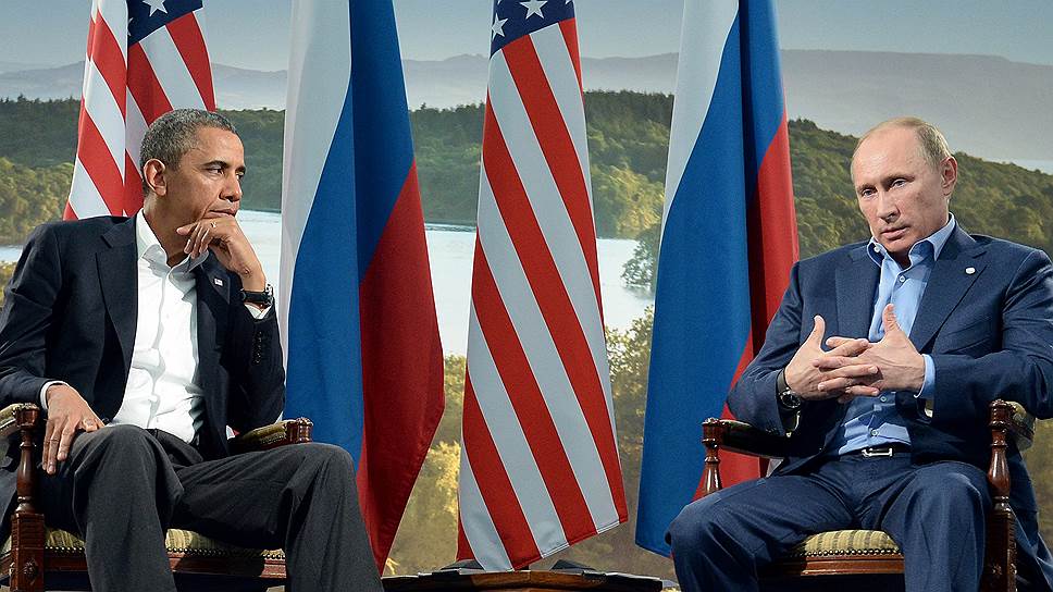 Президент США Барак Обама (слева) и президент России Владимир Путин