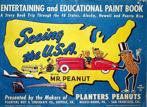В 1916 году для компании Planters нарисовали человекоподобный плод арахиса в цилиндре и пенсне с тростью, который получил имя Мистер Арахис