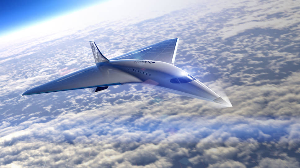 Цель разработчиков всех этих проектов — сделать полеты в космос доступными за сравнительно небольшую плату&lt;br>
На фото: дизайн сверхзвукового пассажирского самолета, разрабатываемого Virgin Galactic совместно с NASA
