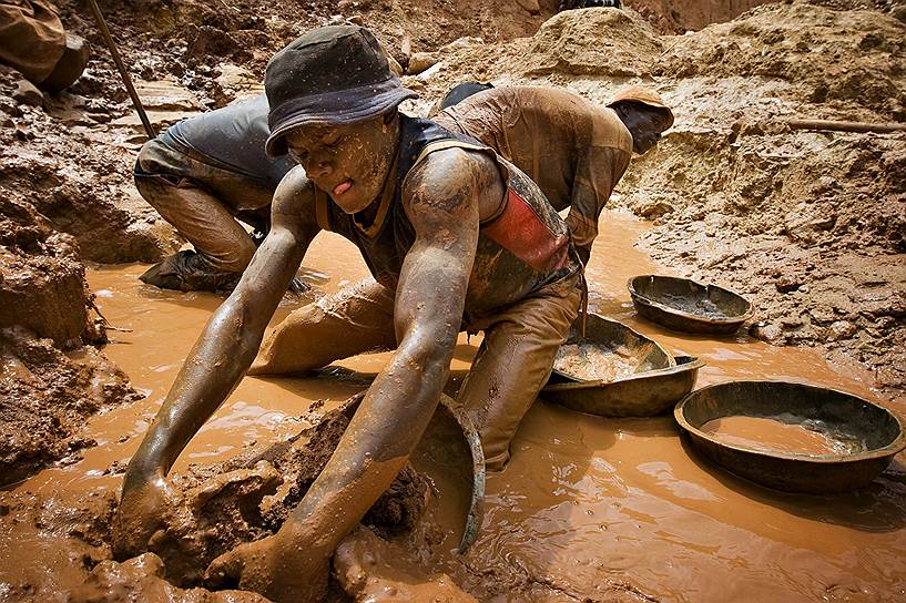 Золотодобытчики в Конго