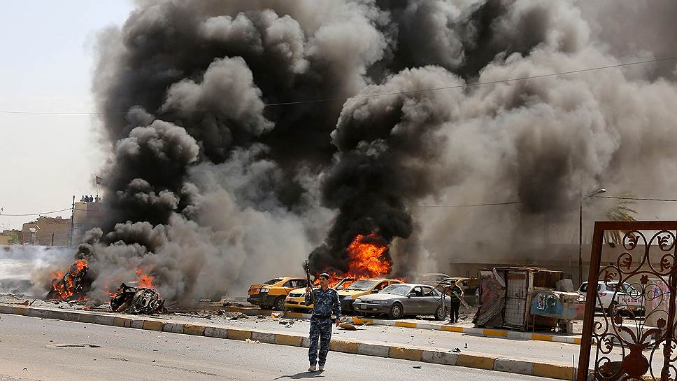 Взрыв у опорного пункта шиитов в Багдаде, Ирак