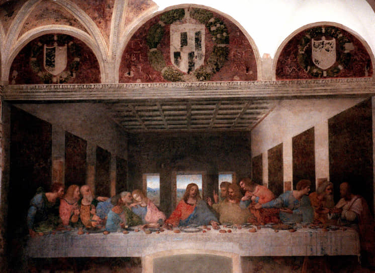 1999 год. В Милане после 22 лет реставрации снова стала доступна для публики фреска Леонардо да Винчи «Тайная вечеря»
