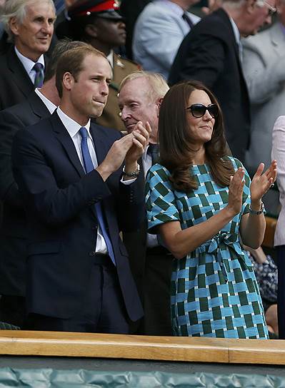 Как всегда на трибунах Wimbledon собрались звезды и королевские особы, среди которых принц Уильям и Кэтрин Миддлтон 