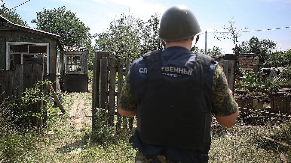 Жилой дом, в который попал снаряд с территории Украины