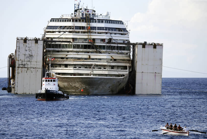 Операция «Concordia» завершилась 27 июля 2014 года. Остов туристического лайнера был доставлен в порт Генуи, где после откачки токсичной жидкости его демонтировали еще в течение трех лет