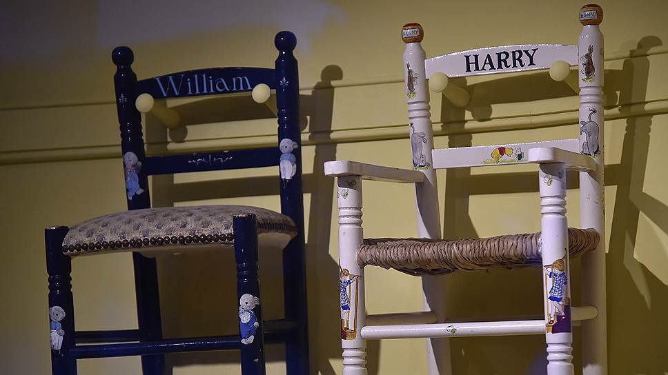 Детские стульчики принцев Уильяма и Гарри