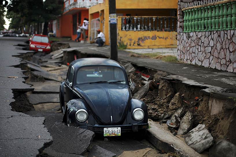 Последствия сильных ливней в Веракрусе, Мексика