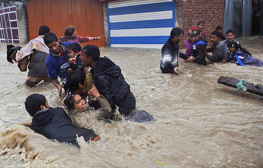 Наводнение в Шринагаре, Индия